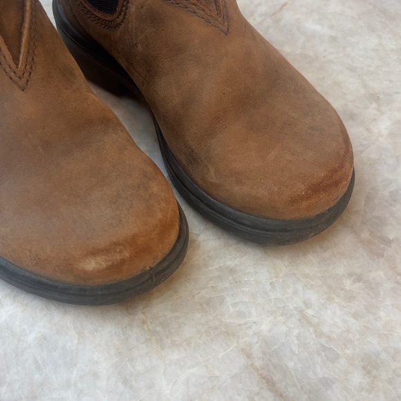 Brown Leather Ankle Boots - Picture 2 of 5
